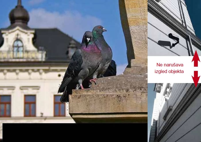 Sustavi zaštite od ptica na balkonima, terasama, prozorima, zidićima, klima uređajima, svjetlećim reklamama...