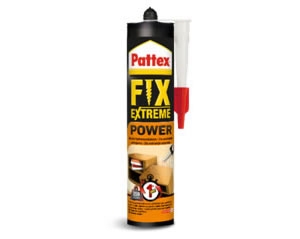 Pattex Fix Power Extreme - montažno ljepilo za jednostavno lijepljenje letvica, dekorativnih ploča, stiropora, ukrasnih profila, kabelskih cijevi...