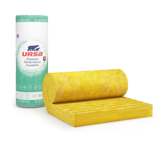 Staklena vuna URSA GLASSWOOL SF 34 - zvučna i toplinska izolacija kosih krovova i zidova
