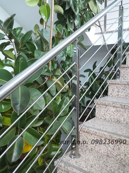 Inox unutarnja stubišna ograda 5