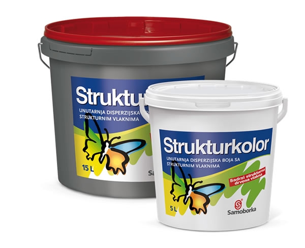 Unutarnja disperzijska boja sa strukturnim vlaknima STRUKTURKOLOR