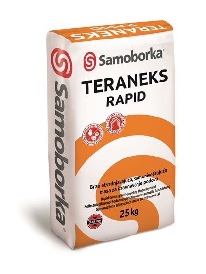 Brzo otvrdnjavajuća, samonivelirajuća masa za izravnavanje podova TERANEKS RAPID