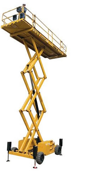 Diesel vertikalna škarasta platforma