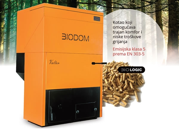 BIODOM 27 "Valter" kotao za centralno grijanje na pelete