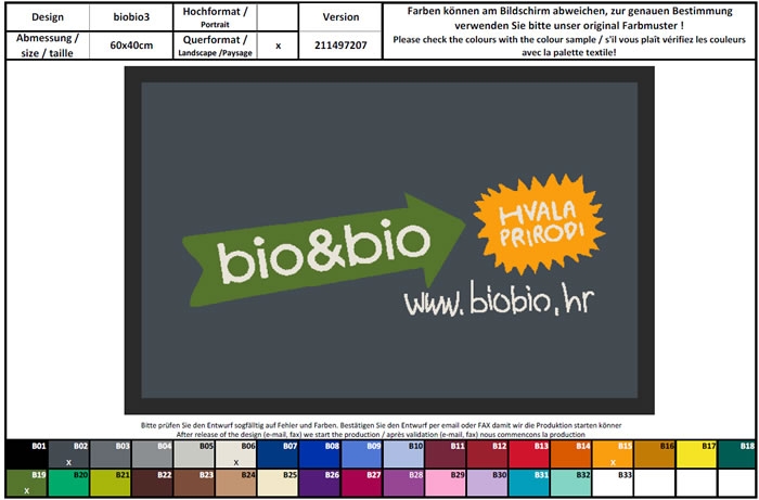 Ulazni personalizirani otirači sa logotipom 1