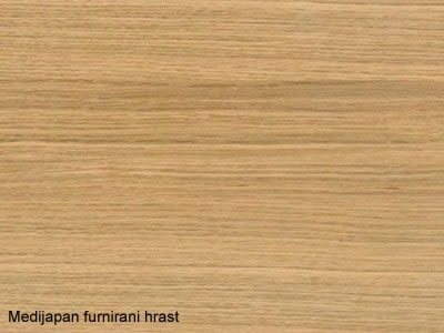Medijapan: furnirani hrast, sirovi i grundirani