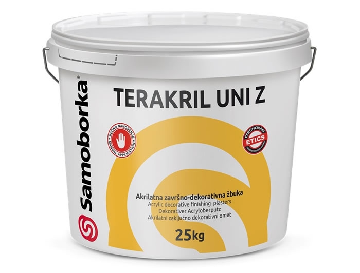 TERAKRIL UNI Z - akrilatna završno dekorativna žbuka zaribane teksture