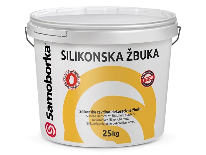 SILIKONSKA ŽBUKA R - silikonska završno dekorativna žbuka ribane teksture