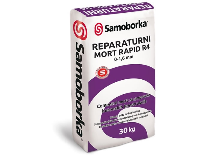 REPARATURNI MORT RAPID R4 0-1,6 - cementni mort za popravke betonskih konstrukcija