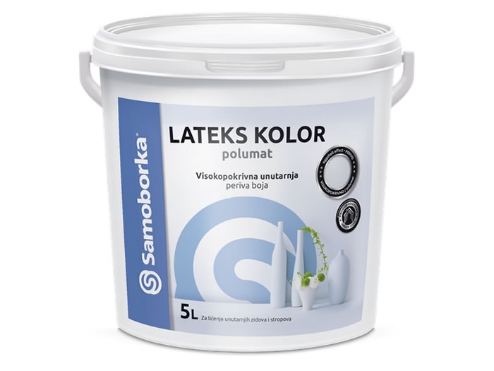 LATEKS KOLOR - visokopokrivna unutarnja disperzijska boja