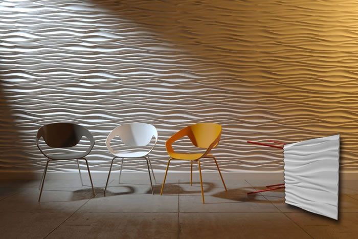 3D zidni panel WAVES ili VALOVI 3