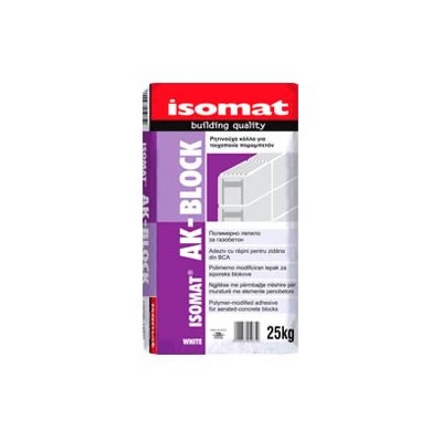 Tankoslojni mort za porobeton ISOMAT AK-BLOCK 25 KG