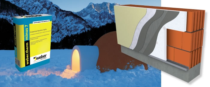 Fasadni sustav weber.therm MINUS 7 za izradnju fasade u zimskim uvjetima