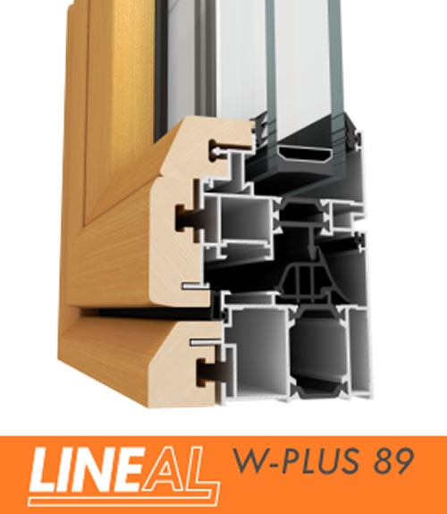 LINEAL W-PLUS 89 - aluminijsko drveni sistem za prozore i vrata