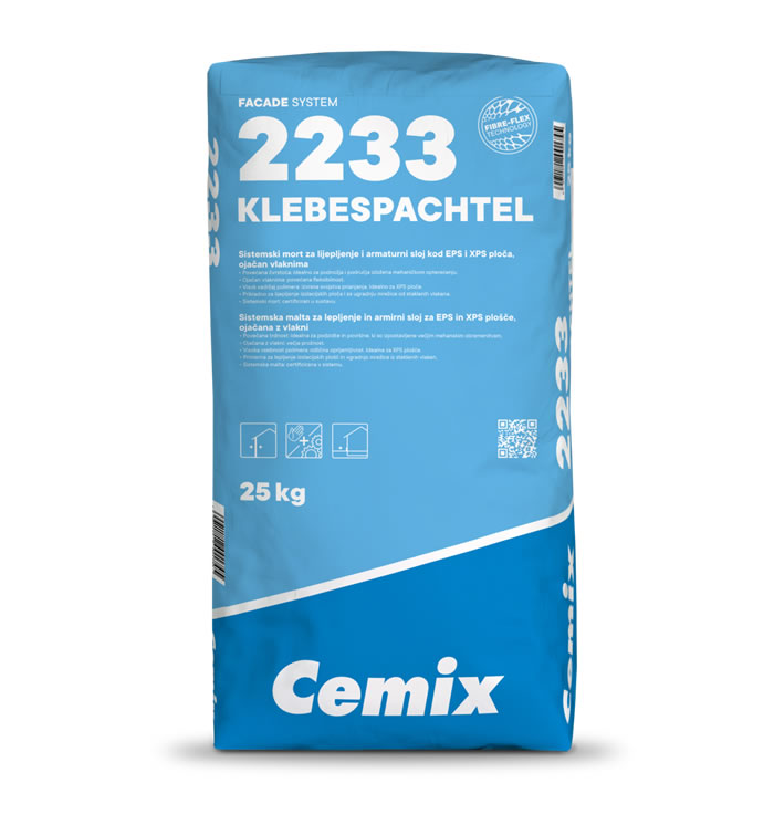 Mort za lijepljenje i armaturni sloj - 2233 KLEBESPACHTEL