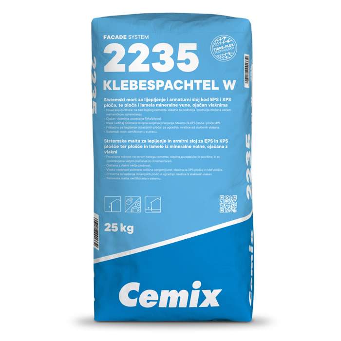 Mort za lijepljenje i armaturni sloj - 2235 KLEBESPACHTEL W