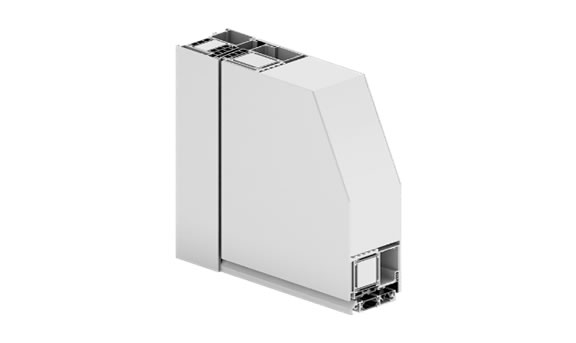 Toplinski izolirani aluminijski sustav za izradu jednokrilnih panelnih vrata PANEL DOORS SP800i+