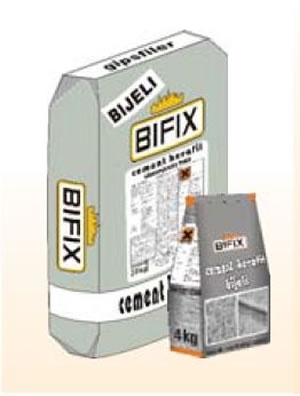 Cement KERAFIL bijeli - višenamjenska masa