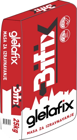 GLETAFIX - masa za izravnavanje unutrašnjih zidova i stropova
