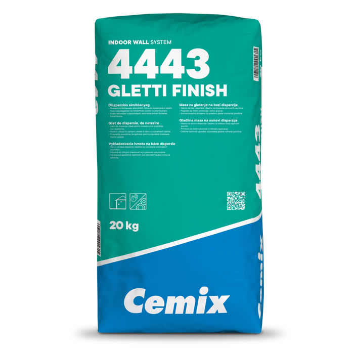 Masa za gletanje na bazi disperzije - 4443 GLETTI FINISH