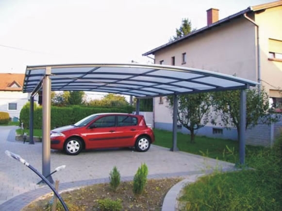 Nadstrešnica od bojanog željeza za parkirna mjesta