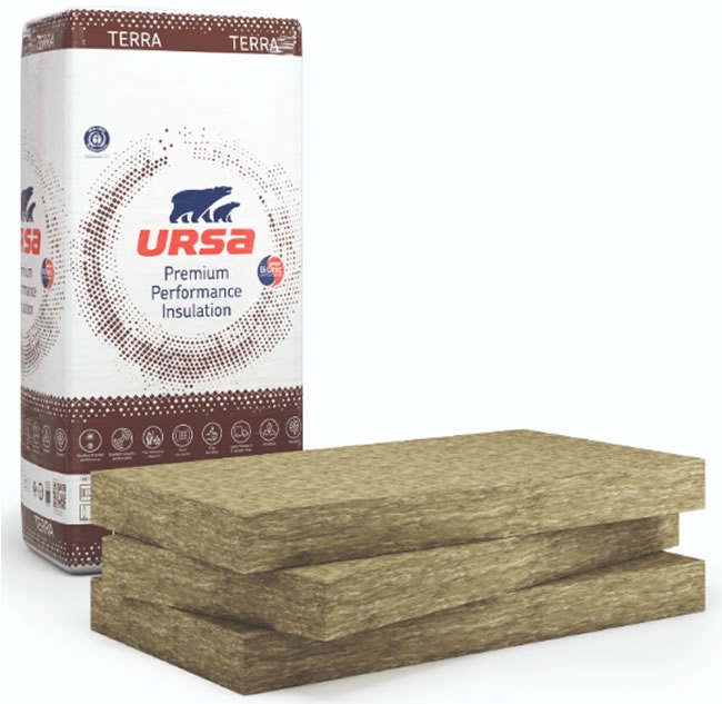 Mineralna vuna URSA Terra 68Ph - toplinska i zvučna izolacija za tavane, montažne konstrukcije, zidove i stropove kontejnera