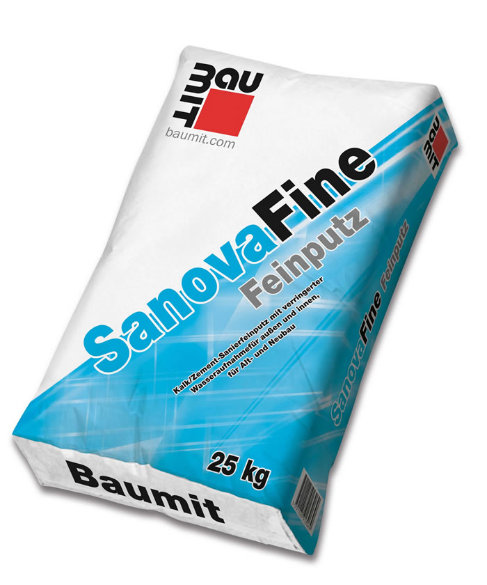 Žbuka za saniranje/renoviranje Baumit SanovaFeinputz