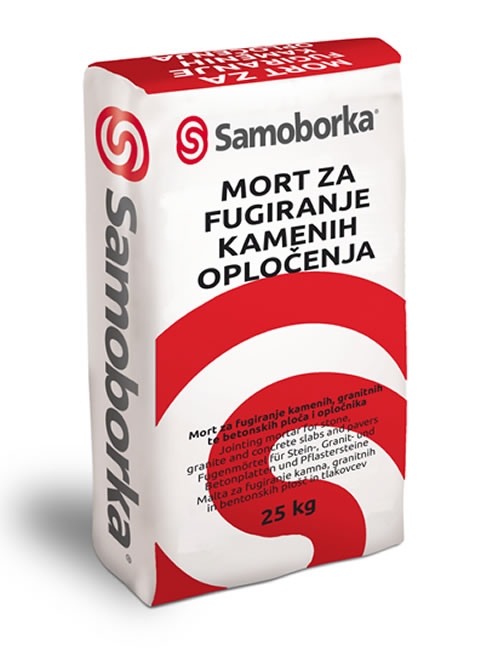 Mort za fugiranje kamenih, granitnih te betonskih ploča i opločnika