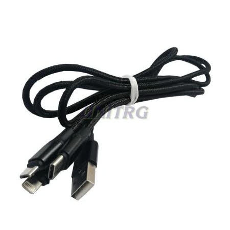 Kabel USB B(M) 3in1 iPh/C/mikro USB B (M)