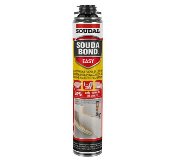 Poliuretansko građevinsko ljepilo u aerosolu Soudabond Easy 1K Gun