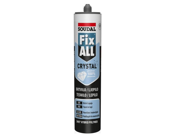 Fleksibilno ljepilo-brtvilo na bazi SMX hibridnih polimera Fix All Crystal