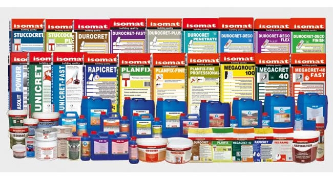ISOMAT građevinska kemija – aditivi, premazi, prajmeri, membrane, trake, ljepila