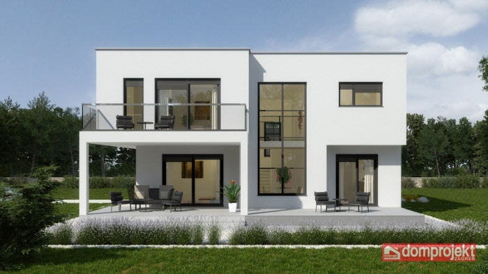 Domprojekt niskoenergetske montažne kuće: JASMINA - katnica (175,00 m²)
