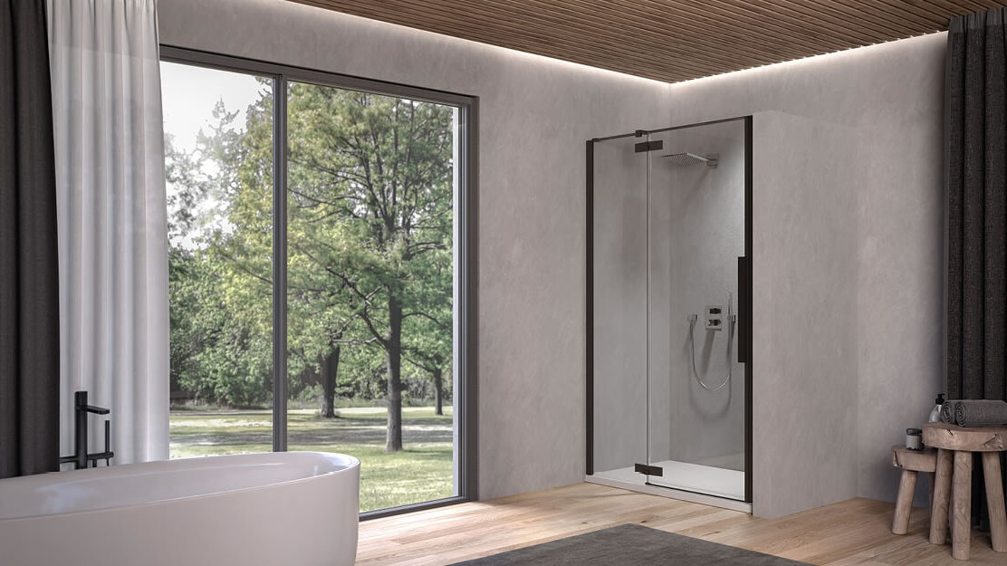 Tuš kabina POLARIS N Black