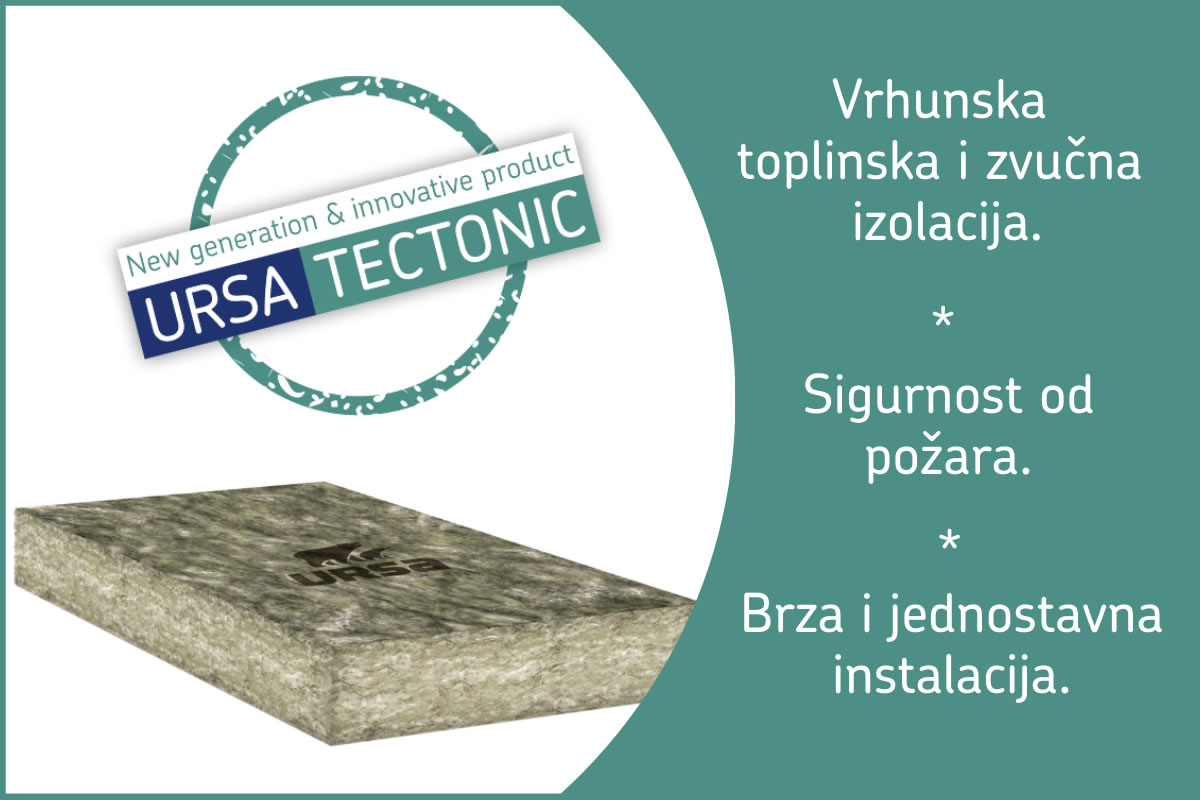 URSA TECTONIC – FB Basic – nova generacija mineralne vune za izolaciju fasade