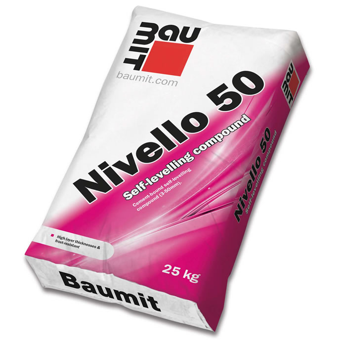 Masa za niveliranje do 50 mm za vanjsku i unutarnju upotrebu Baumit Nivello 50