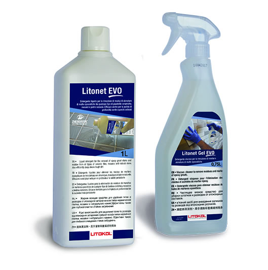 LITONET EVO + LITONET EVO GEL - Deterdžent za uklanjanje zaostalih mrlja i ostataka epoksidnih fuga