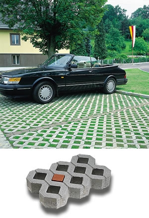 Travna betonska rešetka