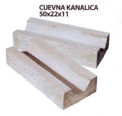 Cijevna betonska kanalica 50x22x11 cm