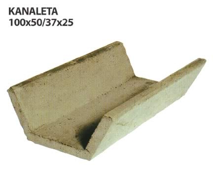 Betonska kanaleta 100x50/37x25 cm