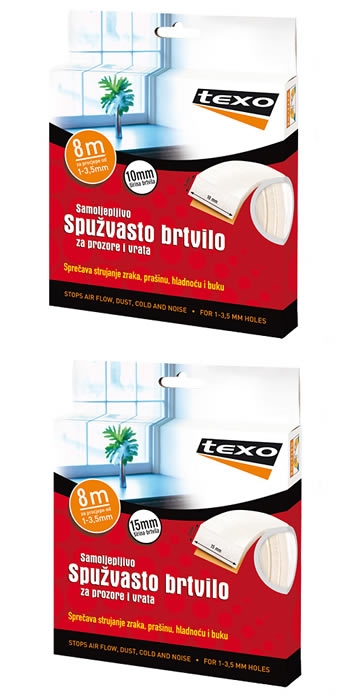 Spužvasta brtvila za prozore i vrata