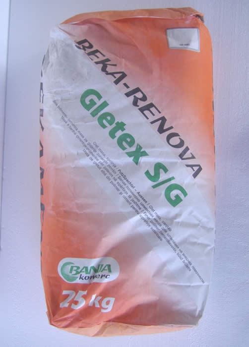 GLETEX S/G - Glet masa, vanjska