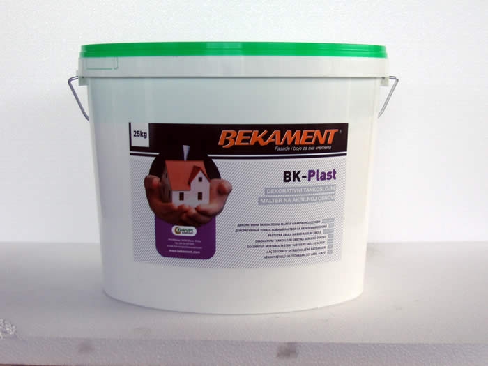 BK-PLAST - Tankoslojna akrilna dekorativna žbuka