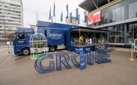 GROHE kamion kao atraktivni izložbeni prostor na Sajmu Dom pružio nesvakidašnje iskustvo posjetiteljima