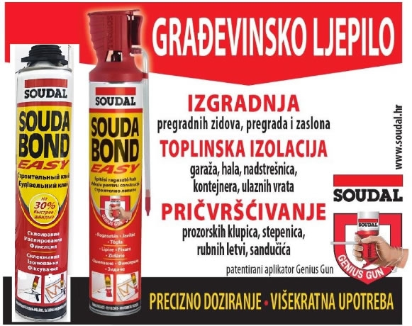 Soudabond Easy – građevinsko ljepilo na bazi poliuretana