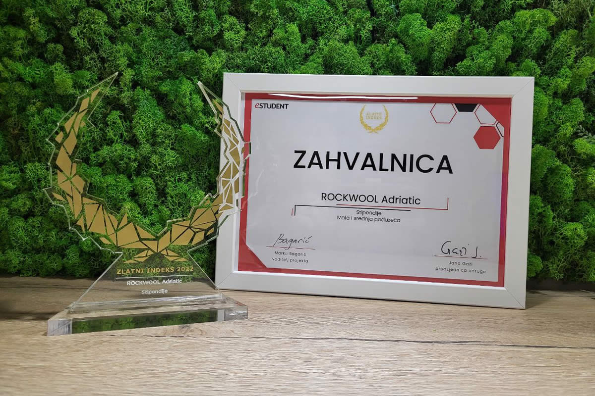 ROCKWOOL ponovo dobio Zlatni indeks za najbolji program stipendiranja studenata