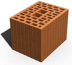 Blok opeka 4,6 LEIERTHERM 25x19x19 cm