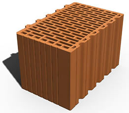 Blok opeka 38 U+Z LEIERTHERM 38x25x23,8 cm