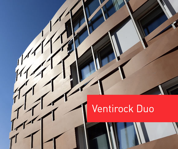 Tehnički list VENTIROCK DUO - dvoslojne krute nekaširane izolacijske ploče od kamene vune za protupožarnu, zvučnu i toplinsku zaštitu ventiliranih fasada