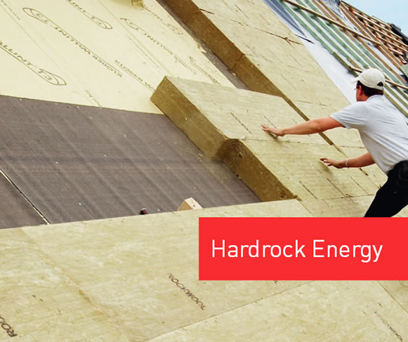 Tehnički list HARDROCK ENERGY - dvoslojne ploče od kamene vune za toplinsku, zvučnu i protupožarnu izolaciju kosih krovova iznad nosive konstrukcije krova